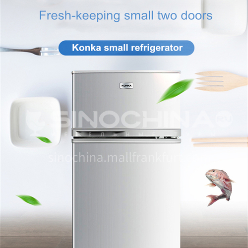 Konka  Small refrigerator two-door household energy-saving dormitory small two-door refrigerator 102 liters DQ009067